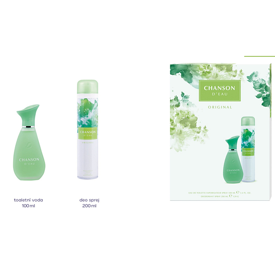 Chanson d Eau Original eau de toilette 100 ml + deodorant spray 200 ml, gift set for women