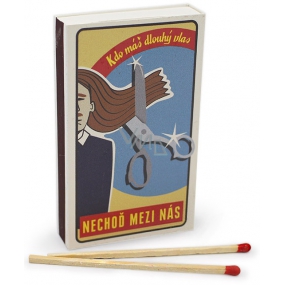 Nekupto Original matches in retro style Who has long hair do not go among us 45 pieces