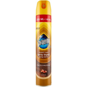 Pronto Wood Classic aerosol against dust, wood polish 400 ml