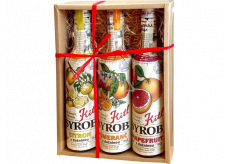 Kitl Syrob Bio Grapefruit with pulp syrup 500 ml + Lemon with pulp syrup 500 ml + Orange with pulp syrup 500 ml, gift box