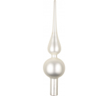 Glass tree spike frosted white 24 cm