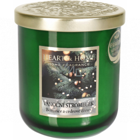 Heart & Home The scent of the Christmas tree Soy scented candle medium burns up to 30 hours 115 g