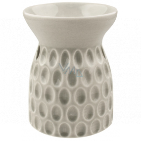 Ceramic Aroma Lamp Grey 12.5 cm