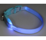 B&F Collar strap light blue 1.5 x 18 - 28 cm