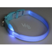 B&F Collar strap light blue 1.5 x 18 - 28 cm