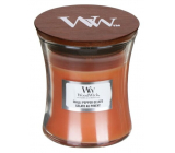 WoodWick Chilli Pepper Gelato - Ice cream with chili and pepper scented candle with wooden wick and lid glass small 85 g