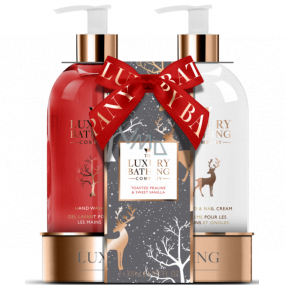 Grace Cole Toasted Praline & Sweet Vanilla liquid hand soap 300 ml + hand and nail cream 300 ml, cosmetic set for women