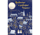 Ditipo Playing card Joyful and peaceful Christmas Children's choir Fere Angeli Marcela Miková Midnight 224 x 157 mm