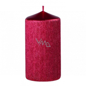 Pearl clawed candle red cylinder 60 x 120 mm