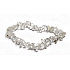 Crystal bracelet elastic chopped natural stone 19 cm, stone stones