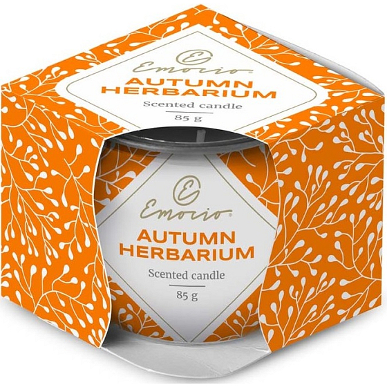 Emocio Dekor Autumn Herbarium scented candle glass 70 x 62 mm 85 g