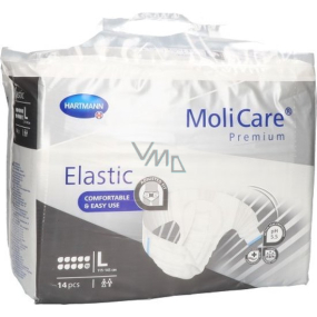 MoliCare Premium Elastic L 115 - 145 cm, 10 drops incontinence briefs for moderate to severe incontinence 14 pieces