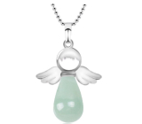 Avanturine green Angel pendant natural stone 4,2 x 3 cm, lucky stone