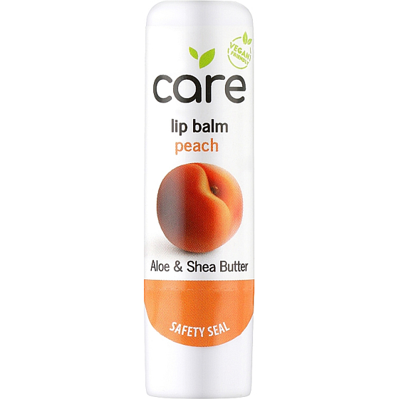 Quiz Cosmetics Care Peach - Peach lip balm with aloe vera and shea butter 4 g