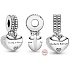 Charm Sterling Silver 925 Daughter-in-law and Mother-in-law, divisible 2-in-1 heart pendant for family bracelet