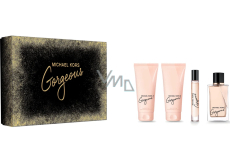 Michael Kors Gorgeous! perfumed water 100 ml + body lotion 100 ml + shower gel 100 ml + perfumed water 10 ml, gift set for women