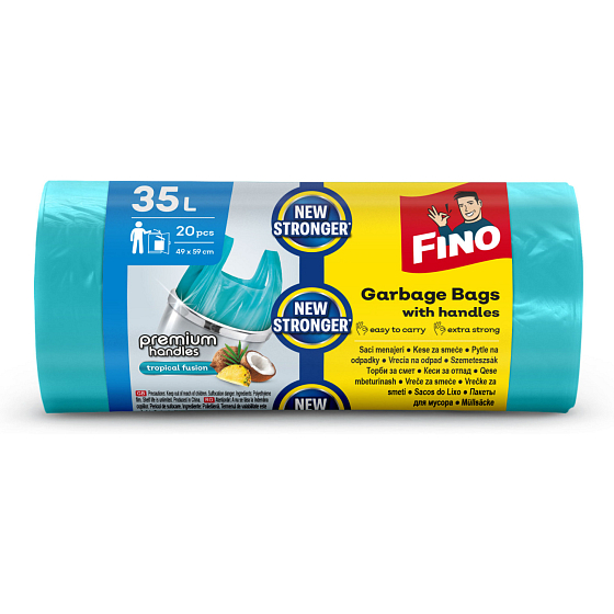 Fino trash bags with handles, 35 L