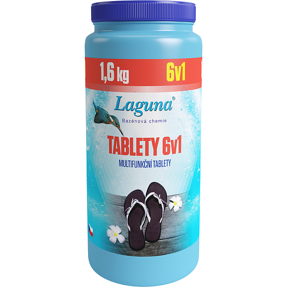Laguna tablets 6in1 multifunctional for year-round water maintenance, 1.6 kg