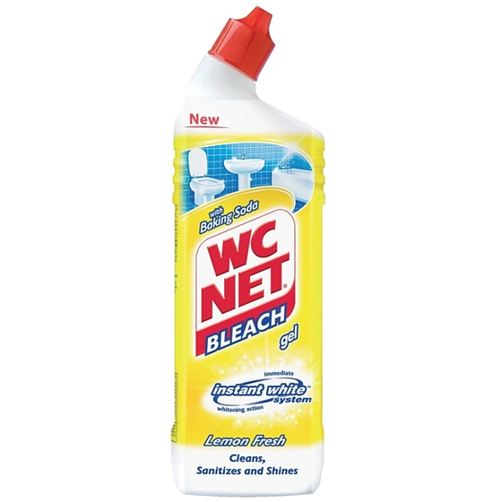 Toilet Net Bleach gel Lemon Fresh gel cleaner for toilets and bathrooms 750 ml