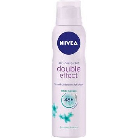 Nivea Double Effect White Senses antiperspirant deodorant spray for women 150 ml