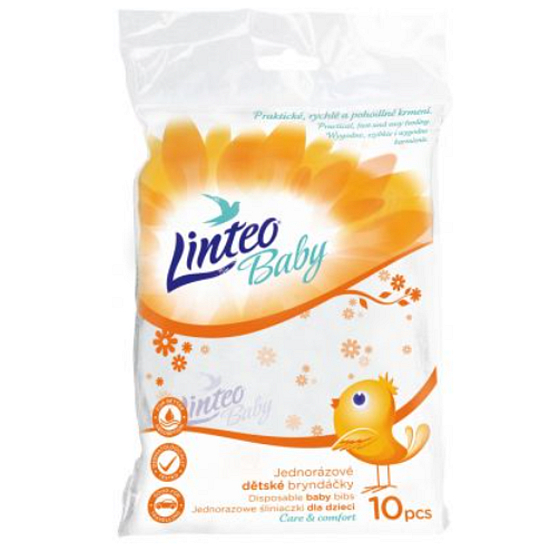 Linteo Baby Disposable bibs 10 pieces suitable for traveling