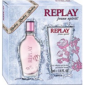 Replay Jeans Spirit! Woman eau de toilette 20 ml + shower gel 50 ml, gift set