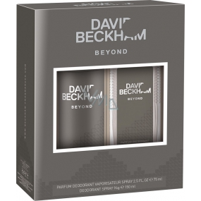David Beckham Beyond perfumed deodorant glass for men 75 ml + deodorant spray 150 ml, cosmetic set