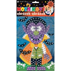Mosaic play set Halloween purple man 23 x 16 cm
