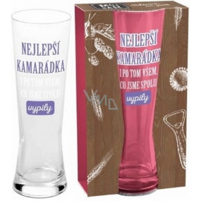 Albi Můj Bar Women's beer glass Best friend even after all we drank 400 ml together