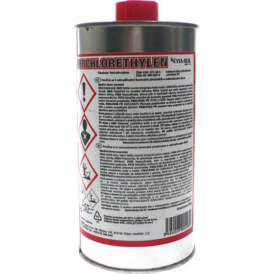 Via-Rek Perchlorethylene for degreasing metal objects and removing stains 800 g