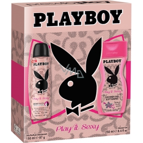Playboy Play It Sexy deodorant spray for women 150 ml + shower gel 250 ml, cosmetic set 2016