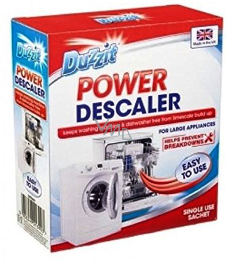 Duzzit Power Descaler limescale remover from washing machine and