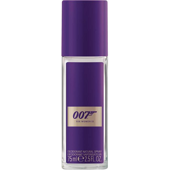 James Bond 007 for Woman III perfumed deodorant glass 75 ml