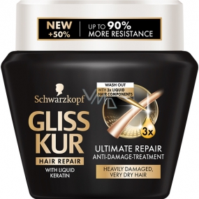 Gliss Kur Ultimate Repair regenerating mask for heavily damaged and very dry hair 300 ml