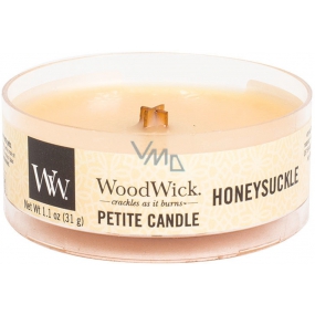 WoodWick Honeysuckle - Honeysuckle and jasmine scented candle with wooden wick petite 31 g