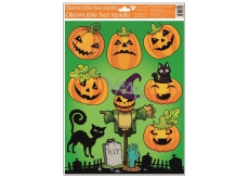 Window Films with Glitter 42x30 cm, Halloween Pumpkin 967 6490