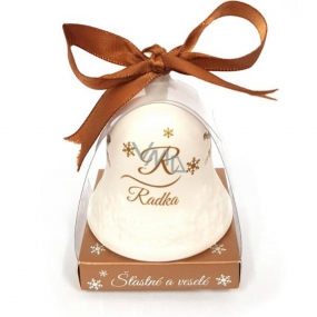 Nekupto Christmas ceramic bell with the name of Radek 6.5 cm, x 5.5 cm