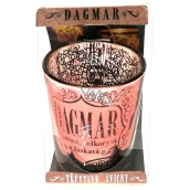 Albi Shimmering candle holder made of glass for tea candle DAGMAR, 7 cm