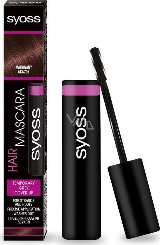 Syoss Hair mascara for immediate covering of Mahogany shoots mahogany