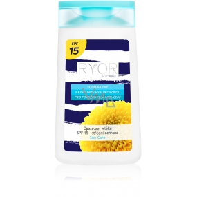 Ryor Sun Care SPF 15 waterproof with hyaluronic acid suntan lotion 200 ml