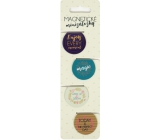 Albi Magnetic mini bookmarks Texts diameter 3 cm 4 pieces