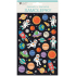 Space stickers with silver embossing 14 x 25 cm
