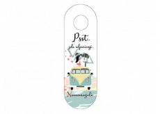 Bohemia Gifts Wooden curtain on the shh Shh newlyweds rest here 26 x 8 cm