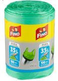 Fino Color Trash Bags with Handles Green, 8 µ, 35 liters 49 x 60 cm, 100 pieces