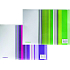 Donau Envelope with zipper A4 strips green 25 x 33 cm