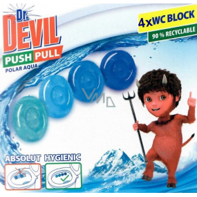 Dr. Devil Polar Aqua Push Pull WC block without basket 4 x 20 g