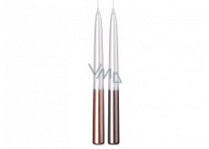 Emocio Belted candle brown, bronze conical 22 x 230 mm 1 piece