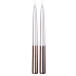 Emocio Belted candle brown, bronze conical 22 x 230 mm 1 piece