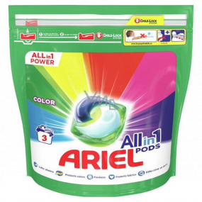 Ariel All-in-1 Pods Color gel capsules for coloured laundry 3 pieces 71,4 g