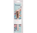 Donegal Pink Ink contour brush with synthetic velvet bristles 16,5 cm